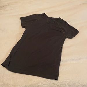 Olive green athleta short sleeve top